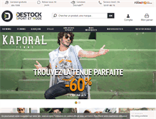 Tablet Screenshot of destock-sport-et-mode.com